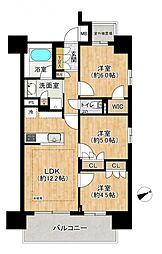 オープンレジデンシア平針 3LDKの間取図画像