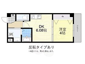 大阪府大阪市住吉区山之内１丁目（賃貸マンション1DK・4階・26.46㎡） その2