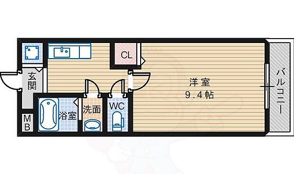 大阪府堺市北区百舌鳥梅町３丁(賃貸アパート1K・2階・27.00㎡)の写真 その2