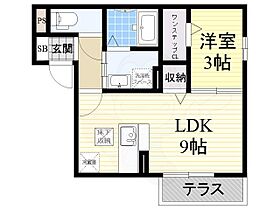 大阪府堺市北区百舌鳥赤畑町２丁（賃貸アパート1LDK・2階・32.98㎡） その2