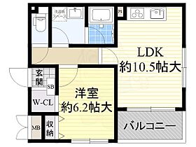 大阪府大阪市住吉区南住吉４丁目16番25号（賃貸マンション1LDK・2階・43.56㎡） その2