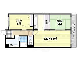 M.アビテ 2LDKの間取図画像