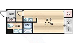 九月の空 ワンルームの間取図画像