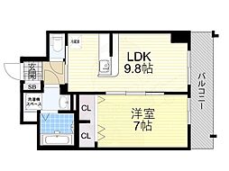 CasadelYo. 1LDKの間取図画像