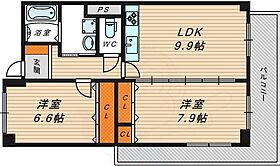 ロリオン  ｜ 大阪府大阪市城東区新喜多東２丁目（賃貸マンション2LDK・5階・58.59㎡） その2