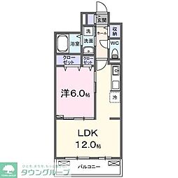 つつじ庵 3階1LDKの間取り