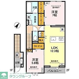 間取図画像 2LDK