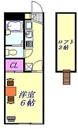 間取図画像 1K