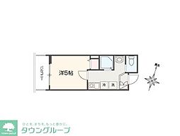さいたま市南区四谷2丁目アパート 1Kの間取図画像