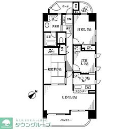 ヴィルヌーブ浦和常盤 3LDKの間取図画像