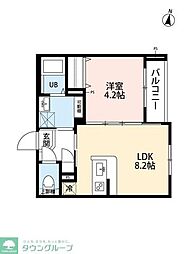 robot home 北浦和 1LDKの間取図画像