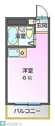 森ビル ワンルームの間取図画像