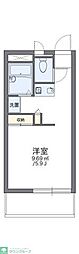 レオパレスケーン 1Kの間取図画像