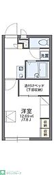 レオパレス椎名 1Kの間取図画像
