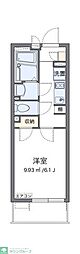 クレイノ彩5 1Kの間取図画像