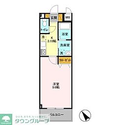 VILLAMISTRAL 1Kの間取図画像