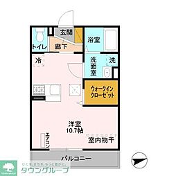 ロイヤルメゾン久喜 ワンルームの間取図画像