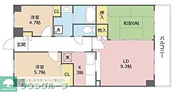 フェリスローマ浦和 3LDKの間取図画像