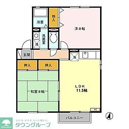 パークレジデンス 2LDKの間取図画像