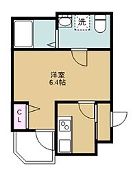 さいたま市西区大字指扇アパート 1Kの間取図画像
