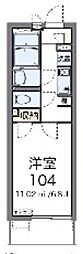 オリーブハウスネオ 1Kの間取図画像