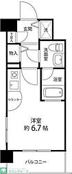 サンセール与野本町 ワンルームの間取図画像