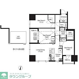 COMFORIA大宮 3LDKの間取図画像