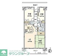 浦和南パーク・ホームズ弐番館 3LDKの間取図画像