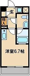 サンセール与野本町 ワンルームの間取図画像