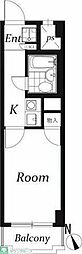 ベル島田 1Kの間取図画像