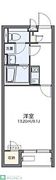 レオネクスト秋桜 1Kの間取図画像