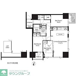 COMFORIA大宮 3LDKの間取図画像