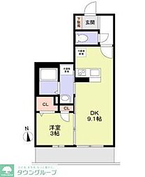 フェニックス浦和北 1LDKの間取図画像