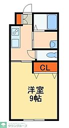 イーストパレスＹ−8 1階1Kの間取り