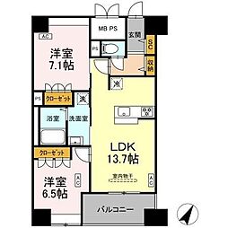 間取図画像 2LDK