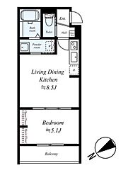 間取図画像 1LDK