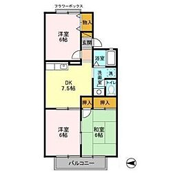 ソフィアコーポ 3DKの間取図画像