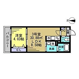 間取図画像 1LDK