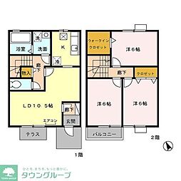 ロイヤルパレスB 3LDKの間取図画像