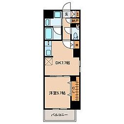 マイホーム幕張 1DKの間取図画像