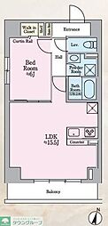ラ・ヴェール広小路 1LDKの間取図画像