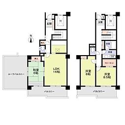 ビラ園生 3LDKの間取図画像