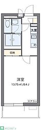 CLEINOプラテリーア3 1Kの間取図画像