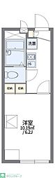 レオパレスカッチャン 1Kの間取図画像