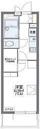 レオパレスCuratif 1Kの間取図画像