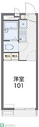 レオパレスアクア 1Kの間取図画像