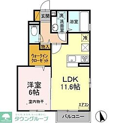 プルミエール西船 3DKの間取図画像