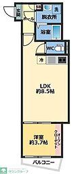 メゾン・ドゥ・アッシュ習志野 1LDKの間取図画像