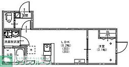 KEIAI RESIDENCE 北習志野III 1LDKの間取図画像