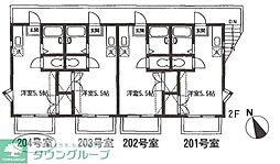 カサフローラ鷺沼台 ワンルームの間取図画像